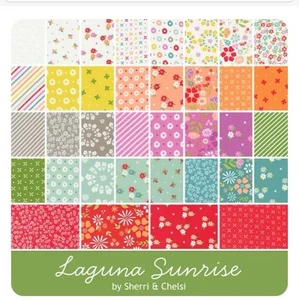 Laguna Sunrise Fabric Charm Pack By Sherri And Chelsi For Mode - Picture 1 of 9