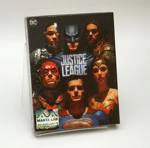 Justice League (2017) 4K UHD Blu-ray Steelbook Manta Lab Full Slip Exclusive OOP - Picture 1 of 6