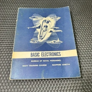 Vintage Navy Basic Electronics Training Course Guide Book 1962 NAVPERS - Picture 1 of 9