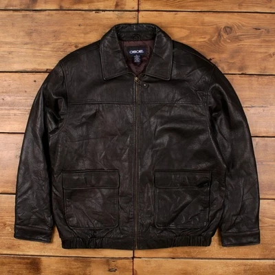 Chaqueta de cuero Cherokee vintage L papá marrón Foto 1 de 4