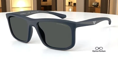 Gafas de sol para hombre EMPORIO ARMANI EA4234U 618587 azul mate gris oscuro 57 mm Foto 1 de 2