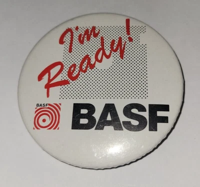 BASF I'm Ready! Button Pin 2 1/2 Inch - Image 1 of 2