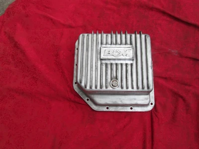 Cacerola de aceite de transmisión de aluminio con aletas profundas B&M 30280 Hi-Tek TH350 Foto 1 de 3