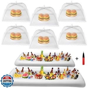HBlife Aufblasbare Servierbar und Essen Regenschirm Netz Abdeckung Bildschirm Zelt Set, P - Bild 1 von 5