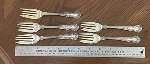 Set 5 Cambridge by Gorham Sterling Silver Salad Fork - Picture 1 of 6