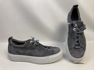 Zapatilla deportiva Paul Green Unity plataforma cuero suave para mujer talla US 5 gris oscuro usada en excelente estado Foto 1 de 4