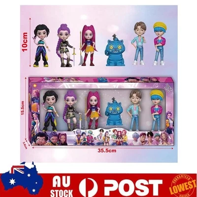 6PCS Kpop Demon Hunters Action Figure Kids Toy Xmas Gift Rumi Mira Zoey Doll PVC - image 1 of 4