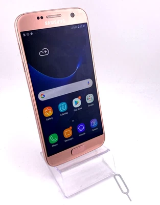 Samsung Galaxy S7 Android Mobile Phone 32GB Rose Unlocked SCREEN SHADE Fast/Free - Image 1 of 4