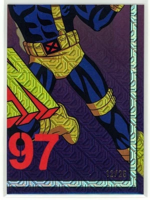 CYCLOPS 2025 Topps Finest X-Men '97 Marvel Da Nanana Naaaa Mojo Refractor #12/25 - Image 1 of 2