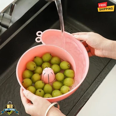 Cesta de lavado de frutas de caracol 2 en 1 y exprimidor accesorios de cocina de grado alimenticio Foto 1 de 4