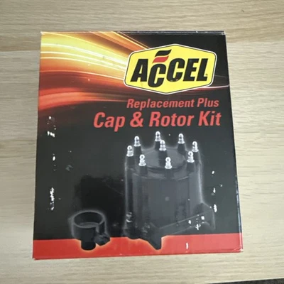 Kit de tapa y rotor distribuidor Accel 8139 - estilo HEI - negro Foto 1 de 3