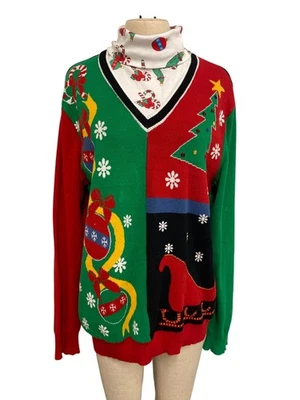 Винтажный рождественский свитер American Rag XL с праздничным дизайном - Изображение 1 из 4