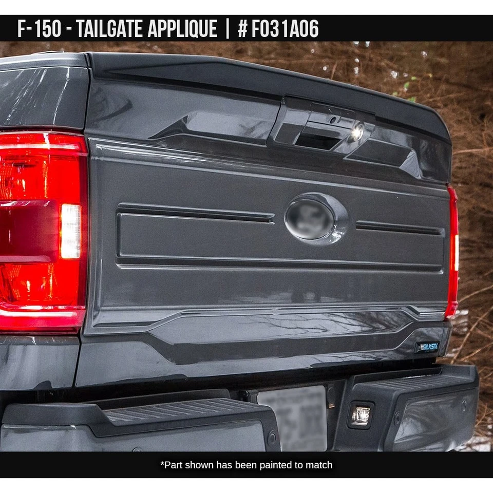 For Ford F-150 2021-2024 Air Design FO31A06 Satin Black Tailgate Applique Foto 1 de 4