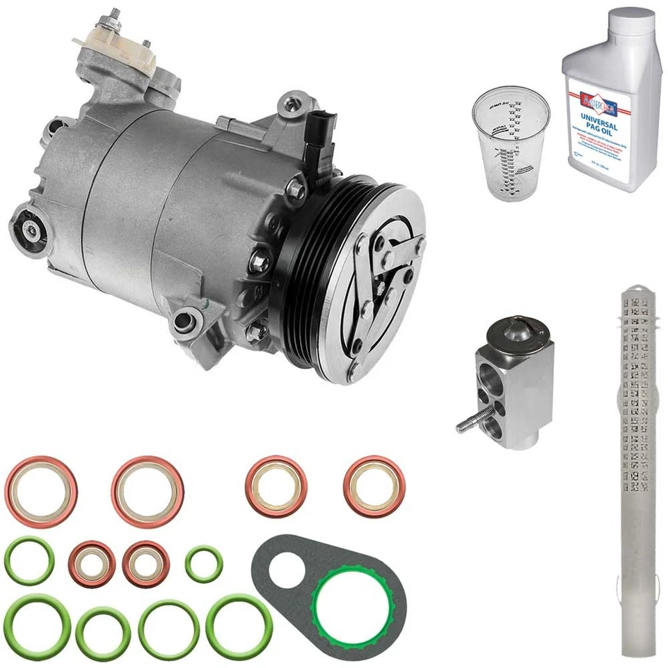 Omega AC Compressor w/ A/C Repair Kit For Ford Escape 2013 2014 2015 2016 - Image 1 of 1