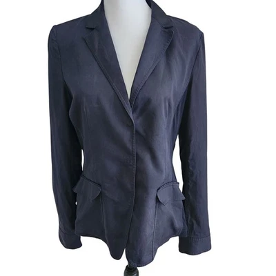 Женская профессиональная деловая куртка Elie Tahari Navy Blazer M - Изображение 1 из 4
