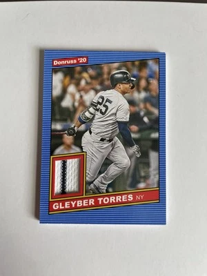 Tarjeta de camiseta retro 2020 Panini Donruss Baseball Gleyber Torres 1986  Foto 1 de 2