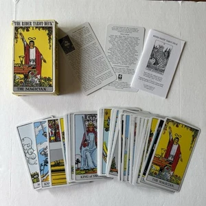 THE RIDER TAROT DECK Komplett 78 Karten Waite Deck: Great A++ 3X5" 1971 Italien - Bild 1 von 14