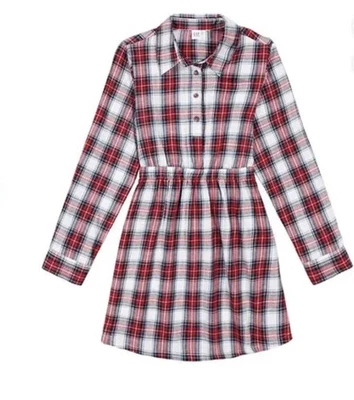 Vestido Gap Niños Niñas Informal Fácil Cuidado Hasta la Rodilla Manga Larga Rojo A Cuadros L 10/12 Foto 1 de 4