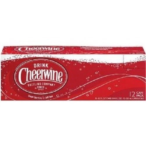 Cheerwine Soda 12 Pack of Cans - Cherry Drink