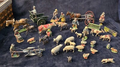 QUIRALU FRANCE LOT 39 JOUETS ANCIENS FERME ANNEES 1930 - Photo 1/4