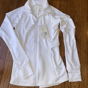 NWT ~ Fabletics Trinity Cold Weather Jacket Porcelain ~ XXS  - Picture 1 of 4