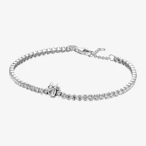 New Genuine Authentic Pandora x Disney Minnie Mouse Tennis Bracelet 590107C01-18 - Picture 1 of 6