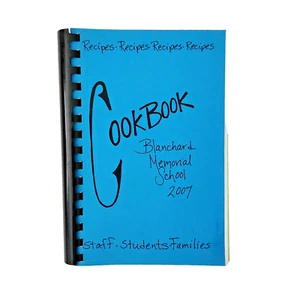 Blanchard Memorial School Cookbook 2007 Boxborough MA Community Spiral Cookbook - Picture 1 of 5