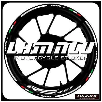 For RS457 APRILIA RS 457 Waterproof Decal Wheel Reflective RIM Stickers #0514 Foto 1 de 4