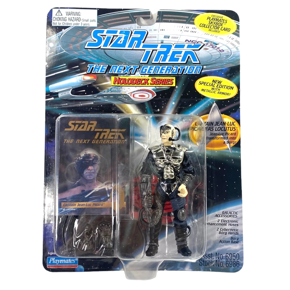 Star Trek Next Generation Locutus of Borg Metallic Armor Action Figure 1995