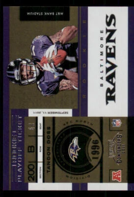 2011 Playoff Contenders Playoff Ticket #182 Tandon Doss /99 - Image 1 of 2