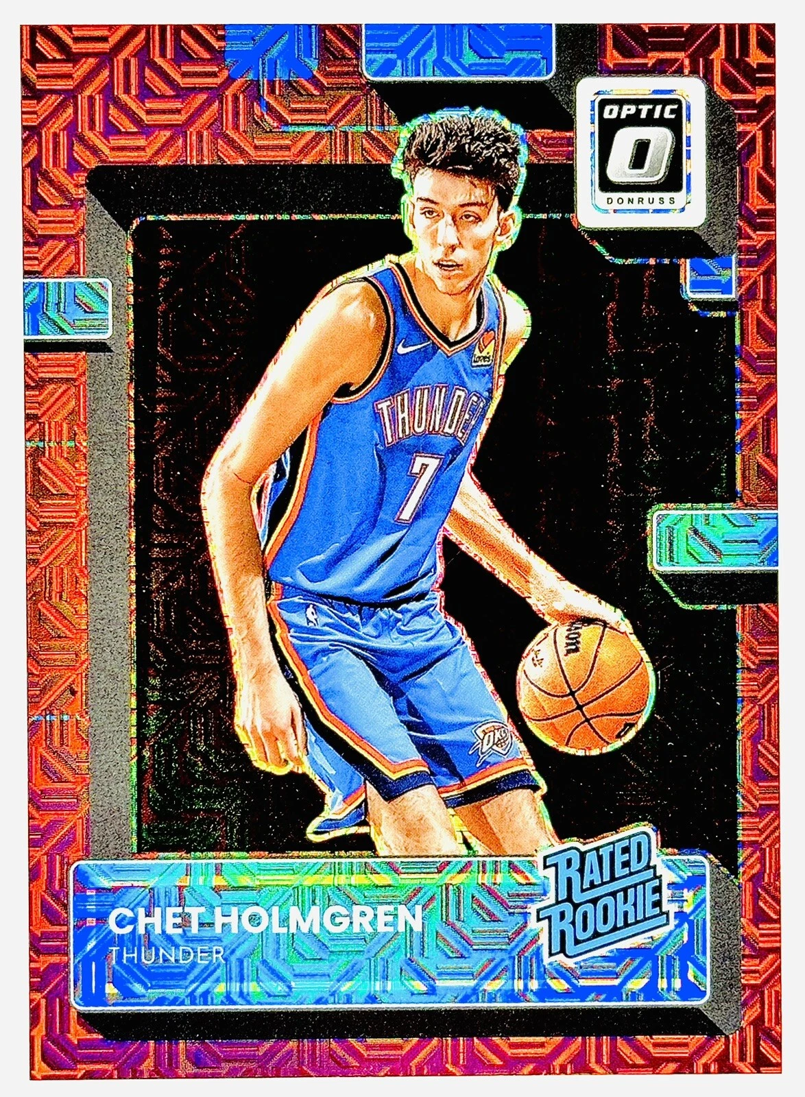 2022-23 Donruss Optic CHET HOLMGREN Red Choice Mojo Prizm /88 Rated Rookie #208