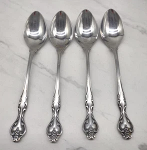 Lot Of 4 EPIC Stainless Oval Place Soup Spoon Masquerade Vintage 7 3/8" Japan - Picture 1 of 10