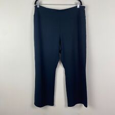 J.Jill Wearever Collection Smooth Fit Barely Boot Cut Pants XL Petite Navy Blue