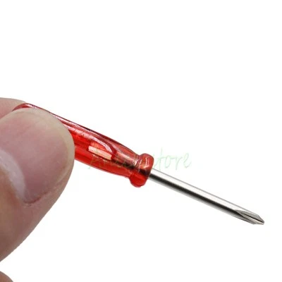 50pcs 45mm x 2mm PH00 Mini Phillips Cross Screwdrivers CellPhone Repair Tool Red - Image 1 of 3