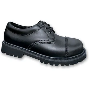 Brandit Phantom Boots 3-Loch 9001 Rangers Leder Schuhe mit Stahlkappe Schwarz - Bild 1 von 1