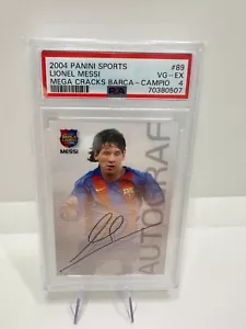 Rookie Card 2004 Lionel Messi #89 Megacracks Barcelona Barça Campio Psa 4 - Imagen 1 de 2