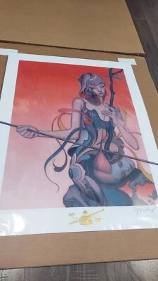 RARO James Jean - “ERHU” 2019 Impresión Original Edición Limitada Firmado Numerado Fuera de Stock Foto 1 de 3