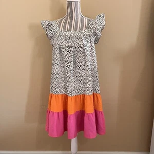 Oddy Anthropologie Women’s Sleeveless Tiered Ruffle Boho Babydoll Dress S - Picture 1 of 11