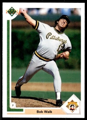 1991 Upper Deck Baseball Card Bob Walk Pittsburgh Pirates #689 - Image 1 of 2