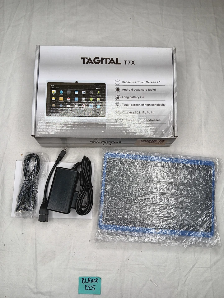 Tagital T7X Tablet Touchscreen 2GB RAM 16GB, Android Quad Core 10 7” Blue - Image 1 of 4
