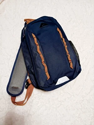 Ozark-Trail Deluxe слинга крест тела упаковка туризм темно-синий/коричневый - Изображение 1 из 4