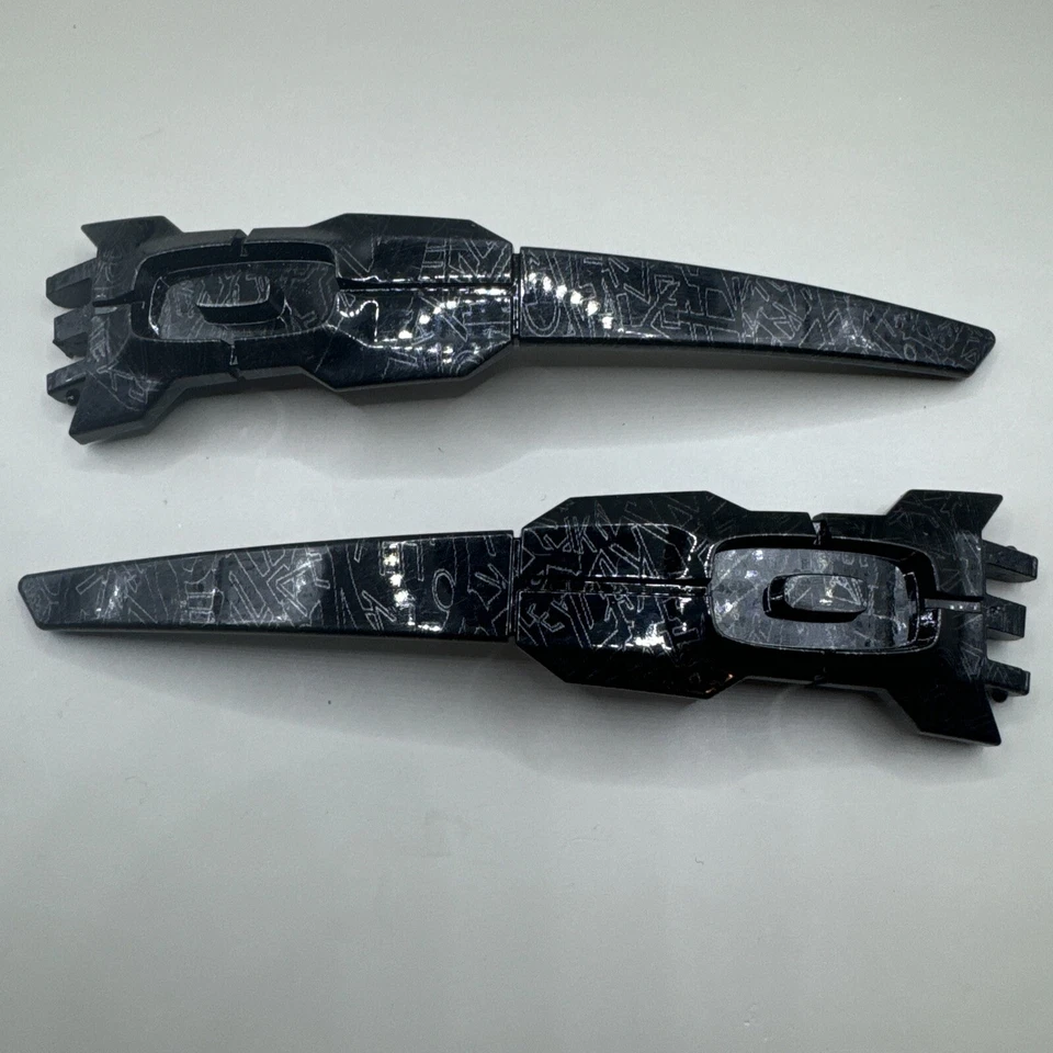 Oakley Oil Rig II negro pulido con texto fantasma plateado brazos de repuesto OEM Foto 1 de 3