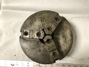 MACHINIST LATHE TOOLS MILL Machinist 8" 3 Jaw Lathe Chuck 2 3/16 Center DrWy - Picture 1 of 6