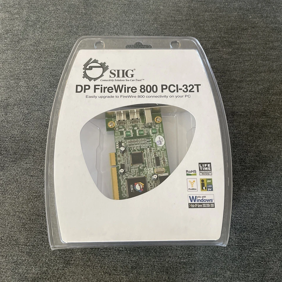 SIIG FireWire 800 3-Port PCI - NEW IN SEALED BOX - Image 1 of 2