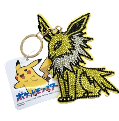 Jolteon Thunders Keychains Keyring pokemon Sparkling Rhinestone Nintendo - Image 1 of 4