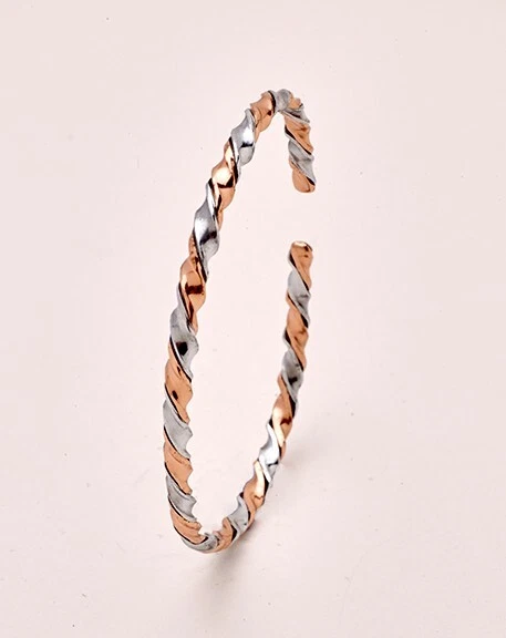 COPPER FAYRE Copper Zinc Twist Bracelet - 6 1/2" Long CZ3