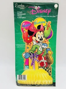 Vintage Eureka Minnie Mouse Happy Birthday Decoration Honeycomb Party Disney USA - Picture 1 of 4