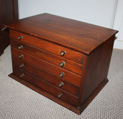 Antique Oak Watch Makers - Country Store Cabinet - Jessen & Rosberg - 1890’s Cover