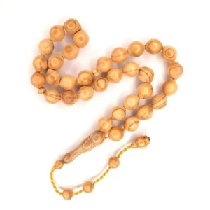 33 Budget Wood Prayer Beads Tesbih Muslim Rosary Tasbih Dua Worry Beads 204 - Picture 1 of 12