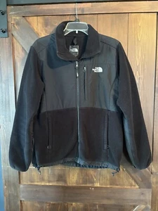 The North Face Jacket Women’s Large Black Full Zip Denali Polartec Fleece Poly - Picture 1 of 9